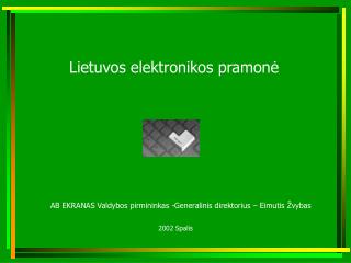 Lietuvos elektronikos pramonė