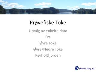 Prøvefiske Toke