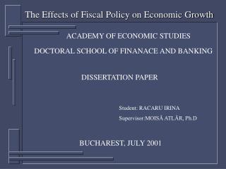ACADEMY OF ECONOMIC STUDIES
