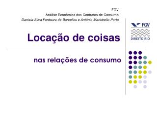 Locação de coisas