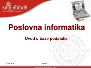 Poslovna informatika