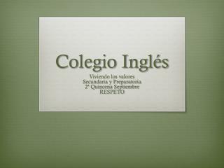 Colegio Inglés