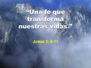 Josué 2: 9-11