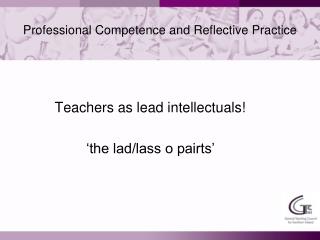 Professional Competence and Reflective Practice