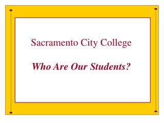 Who are our Students