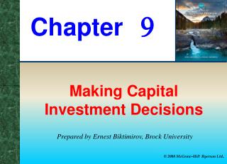 Making Capital Investment Decisions