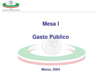 Mesa I Gasto Público