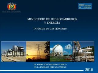 SECTOR HIDROCARBUROS GESTION 2010