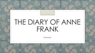 The Diary of Anne Frank