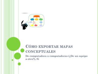 Cómo exportar mapas conceptuales