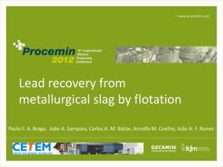 Lead recovery from metallurgical slag by flotation