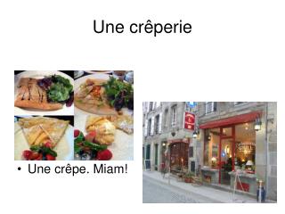 Une crêperie