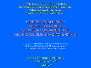 DIARREA ENDOCRINA: COME L’ANAMNESI SI RIVELA FONDAMENTALE NEL PROCEDIMENTO DIAGNOSTICO