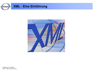 XML - Eine Einführung