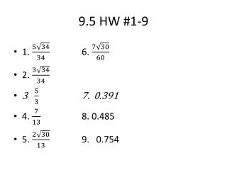 9.5 HW #1-9