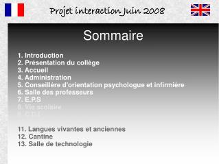 Projet interaction Juin 2008