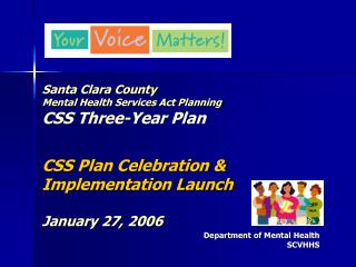 Department of Mental Health SCVHHS