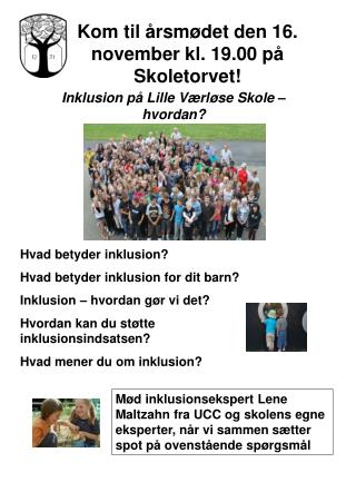 Kom til årsmødet den 16. november kl. 19.00 på Skoletorvet!