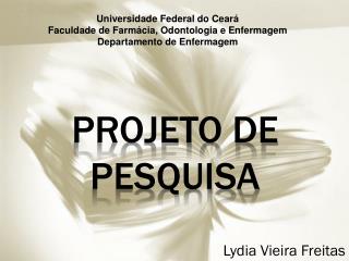 Projeto de pesquisa