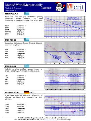 Merit@WorldMarkets.daily Technical Comment 	 	 02 / 01/2003 ank@merit.gr