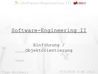 Software-Engineering II