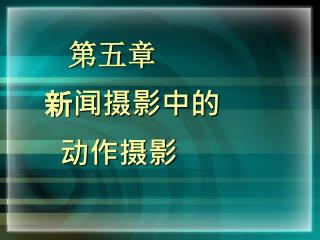 第五章 新闻摄影中的 动作摄影