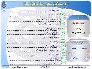 آمار عملکرد بنادر استان خوزستان