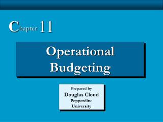 Operational Budgeting