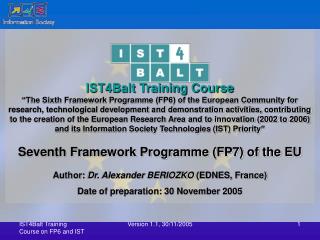IST4Balt Training Course