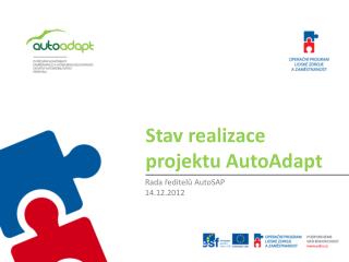 Stav realizace projektu AutoAdapt