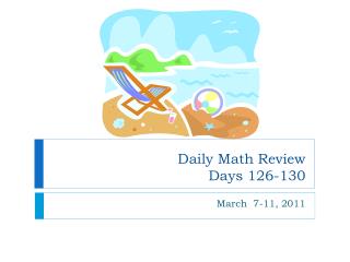 Daily Math Review Days 126-130