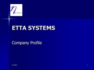 ETTA SYSTEMS