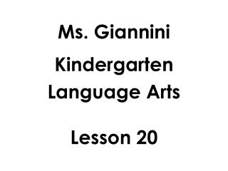 Ms. Giannini