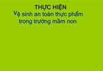 THC HIN V sinh an to n thc phm trong trung mm non