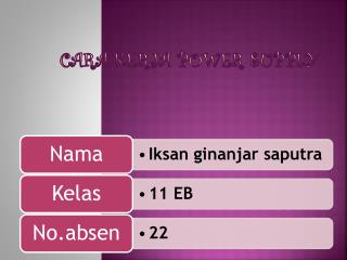 Cara K erja P ower Supply