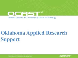 Oklahoma Applied Research Support