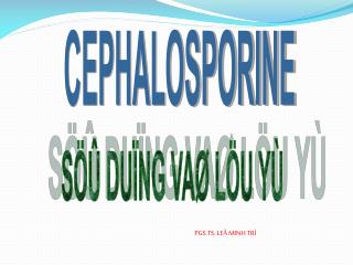 CEPHALOSPORINE