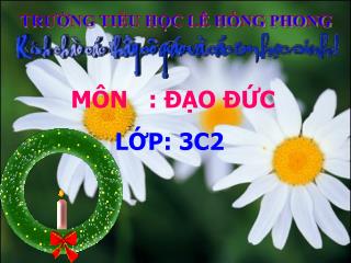 TRƯỜNG TIỂU HỌC LÊ HỒNG PHONG