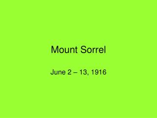 Mount Sorrel