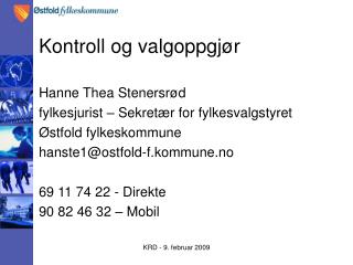 Kontroll og valgoppgjør