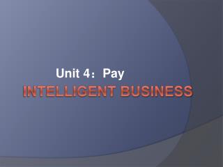 Intelligent Business
