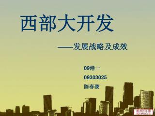 西部大开发