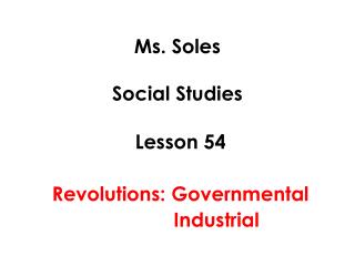 Ms. Soles Social Studies