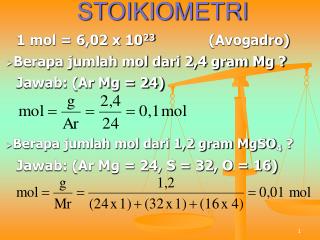 STOIKIOMETRI