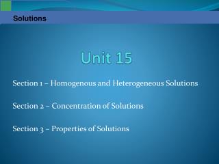 Unit 15
