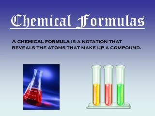 Chemical Formulas