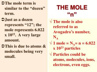 THE MOLE “n”