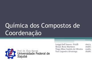 Química dos Compostos de Coordenação