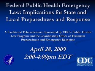 April 28, 2009 2:00-4:00pm EDT