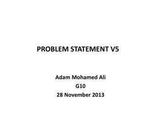 PROBLEM STATEMENT V5